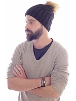 Bianco Pletená čepice s bambulí " model 22452623 - Atlantis Headwear Bianco Pletená čepice s bambulí " model 22452623 - Atlantis Headwear