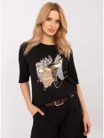 Blúzka CLM BZ 0119.36 čierna Blúzka CLM BZ 0119.36 čierna