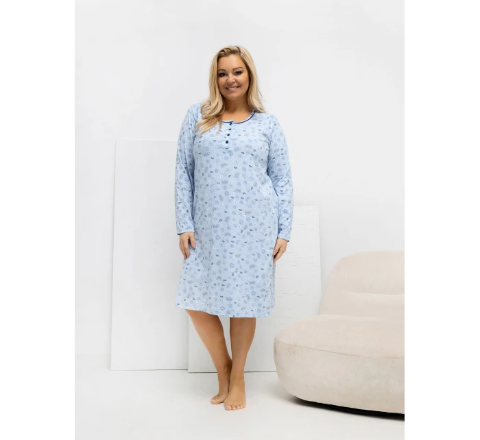 DU KN nočná košeľa FP 604.10 svetlomodrá
