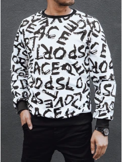 Pánská mikina bez kapuce bílá Dstreet model 21978910 - FashionStreet