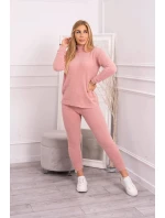 Dvoudílný model 18747404 set alpaka tmavě pudrově růžový - K-Fashion