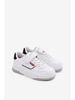 Dětské tenisky na suchý zip LEVI'S JOHN SE VJOH0012S Bílé Dětské tenisky na suchý zip LEVI'S JOHN SE VJOH0012S Bílé