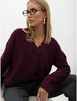 Sweter IR SW model 22544386 bordowy - FPrice