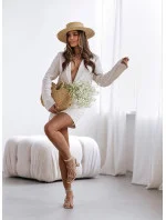 Béžový dámský oblek se model 19673956 - Moon