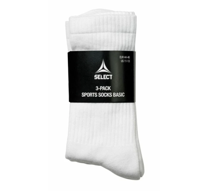 Futbalové tréningové ponožky SELECT white short 3-pack