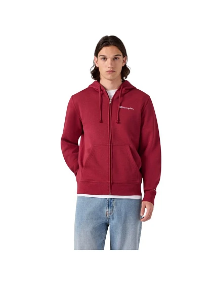 Bluza męska Champion Hooded Full Zip Sweatshirt czerwona 221794 RS508 pánské Bluza męska Champion Hooded Full Zip Sweatshirt czerwona 221794 RS508 pánské