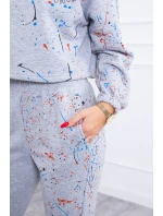 Izolovaná sada s barevným potiskem šedá