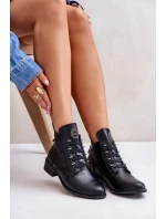 Nízké boty s podšívkou na zip s ozdobou černé model 21672290 - Boto Nízké boty s podšívkou na zip s ozdobou černé model 21672290 - Boto