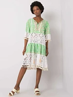 Šaty DHJ SK 13567.41P biela zelená