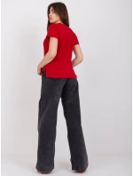 Tričko TW TS 1002.28X tmavo červená