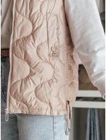 dámská přechodná prošívaná vesta růžová Dstreet model 21987043 - FashionStreet