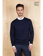 Men Pánský svetr deep black model 22500641 - NEOBLU Men Pánský svetr deep black model 22500641 - NEOBLU