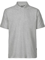 O Pánské piqué polo z bio bavlny sport grey model 22503660 - Neutral O Pánské piqué polo z bio bavlny sport grey model 22503660 - Neutral