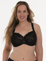Bobette podprsenka s kosticami Full Cup 5289 čierna - RosaFaia
