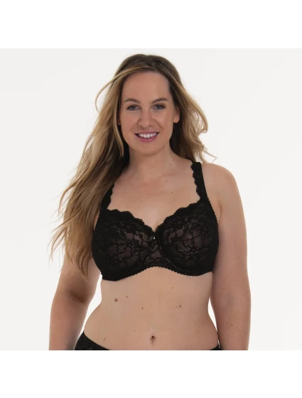 Bobette podprsenka s kosticami Full Cup 5289 čierna - RosaFaia Bobette podprsenka s kosticami Full Cup 5289 čierna - RosaFaia