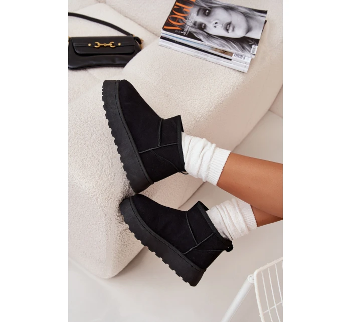 Dámské Sněhule Na Platformě Zateplené Kožíškem Černé model 21705246 - Boto Dámské Sněhule Na Platformě Zateplené Kožíškem Černé model 21705246 - Boto