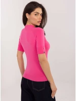 Sweter PM SW model 21776267 ciemny różowy - FPrice Sweter PM SW model 21776267 ciemny różowy - FPrice