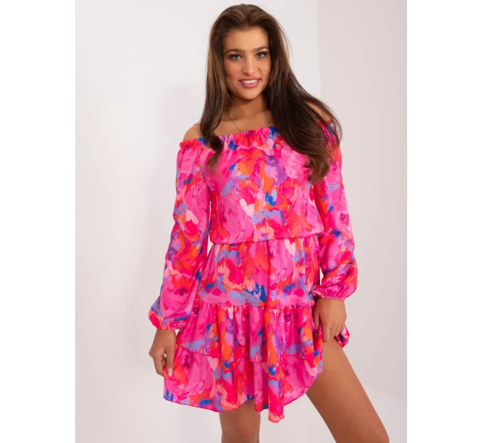 WN SK 8282 šaty.32 tmavoružová