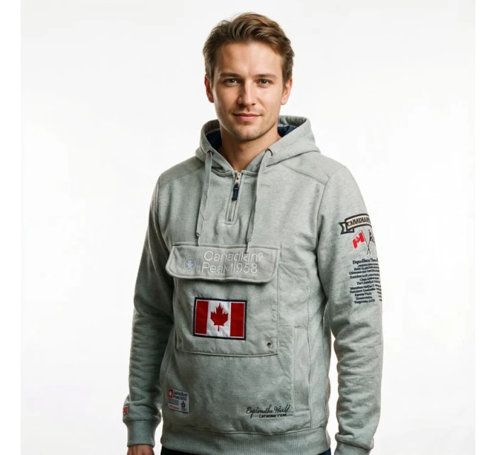 Pánska mikina RBMWW3826H/CP Grey Printed - Canadian Peak