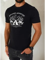 Pánské tričko s potiskem černé Dstreet model 21973783 - FashionStreet Pánské tričko s potiskem černé Dstreet model 21973783 - FashionStreet