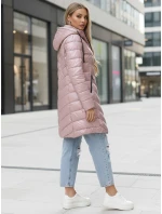 Dámská zimní bunda dlouhá prošívaná fialová Dstreet model 21994835 - FashionStreet