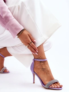 Semišové Sandály Na Vysokém Podpatku S  Moments model 21622488 - Boto