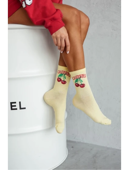 Dámské Ponožky model 21697622 Žluté - Milena