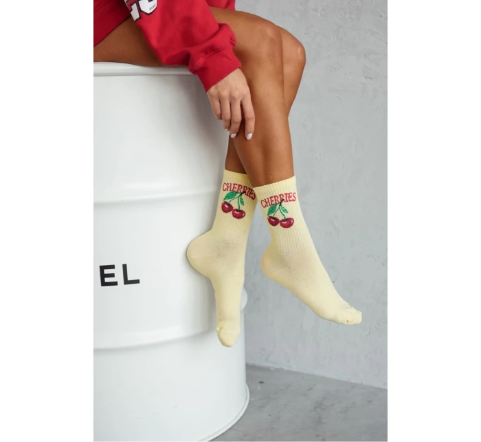 Dámské Ponožky model 21697622 Žluté - Milena