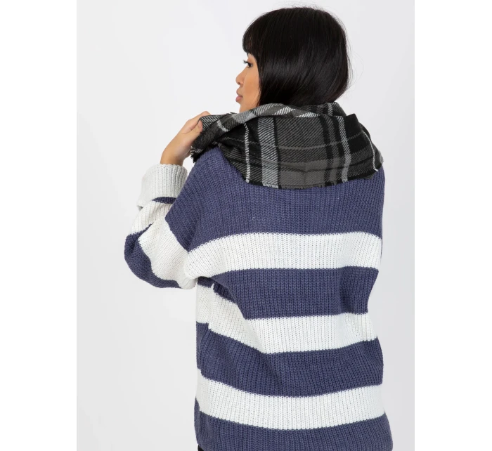 Tunelový šál AT KM 1402.20 čiernobiela