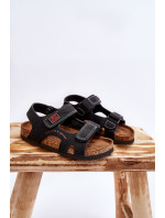 Detské ľahké sandále na suchý zips Big Star LL374141 black