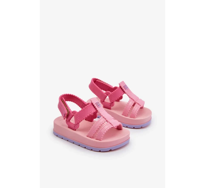 Detské voňavé sandále na suchý zips ZAXY Pink
