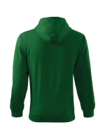 Trendy Zipper mikina pánská lahvově zelená