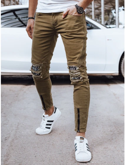 Pánské olivové džínové kalhoty Dstreet model 21976845 - FashionStreet