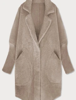 Světle béžový vlněný přehoz přes oblečení typu "alpaka" model 21472293 - MADE IN ITALY