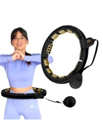HHM13 NOVÝ HULA HOP ČIERNY/ZLATÝ S MAGNETMI A ZÁVAŽÍM + POČÍTADLO HMS HHM13 NOVÝ HULA HOP ČIERNY/ZLATÝ S MAGNETMI A ZÁVAŽÍM + POČÍTADLO HMS