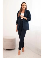 Elegantná súprava námorníckeho saka a nohavíc