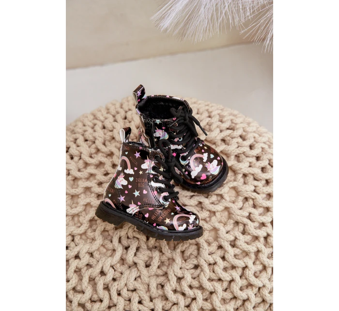 Dětské zateplené boty se zipem černé model 21678585 - Boto Dětské zateplené boty se zipem černé model 21678585 - Boto