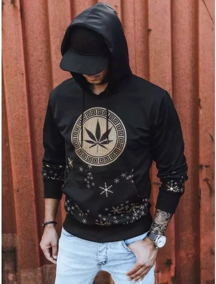 Pánská mikina s potiskem černá Dstreet model 21965673 - FashionStreet