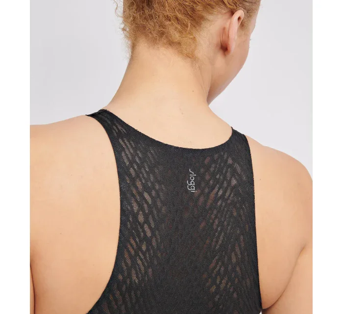 Dámsky top ZERO Feel Bliss Crop Top - BLACK - black 0004 - SLOGGI