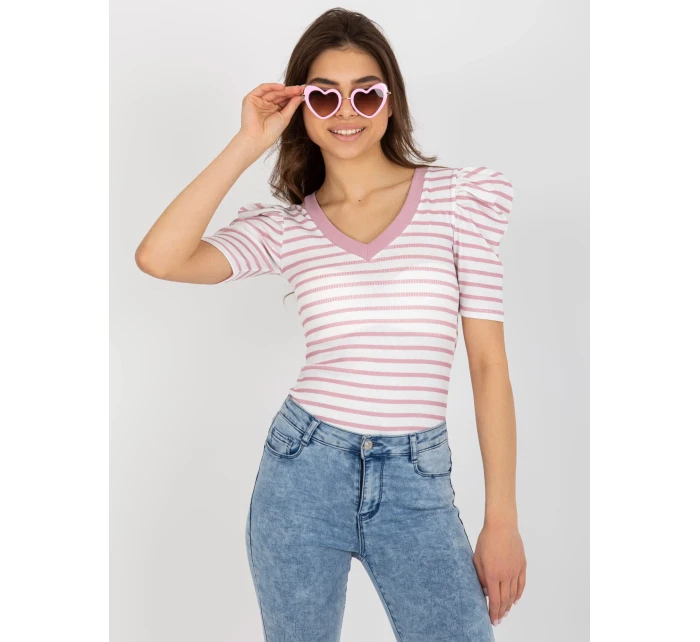 Blúzka FN BZ 4591.06P bielo-ružová