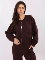 Mikina MJ BL H5034.19 tmavohnedá Mikina MJ BL H5034.19 tmavohnedá