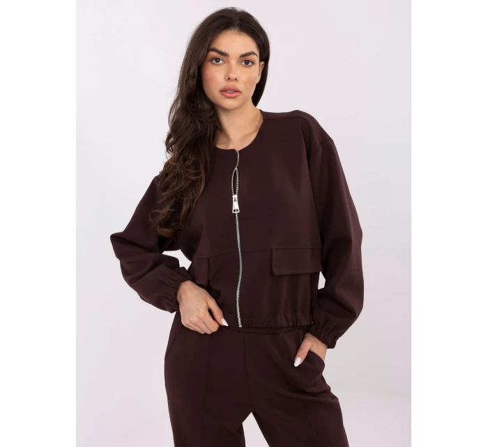 Mikina MJ BL H5034.19 tmavohnedá Mikina MJ BL H5034.19 tmavohnedá