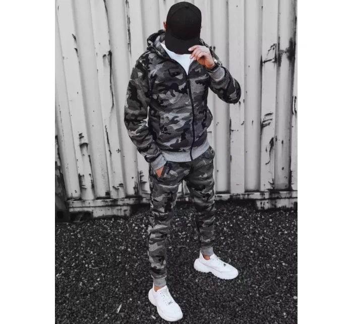 Pánske tmavosivé tepláky moro FashionStreet AX0623 Pánske tmavosivé tepláky moro FashionStreet AX0623