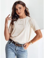Dámské tričko béžové Dstreet model 21976402 - FashionStreet Dámské tričko béžové Dstreet model 21976402 - FashionStreet