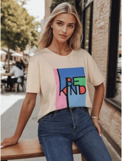 Dámské tričko s potiskem peach Dstreet model 21977073 - FashionStreet