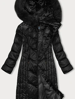Černá dlouhá vypasovaná zimní bunda model 21246701 - S'WEST