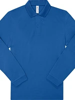 B&C My Polo 180 LSL Piqué – polokošeľa s dlhým rukávom 01.U425 kráľovská modrá