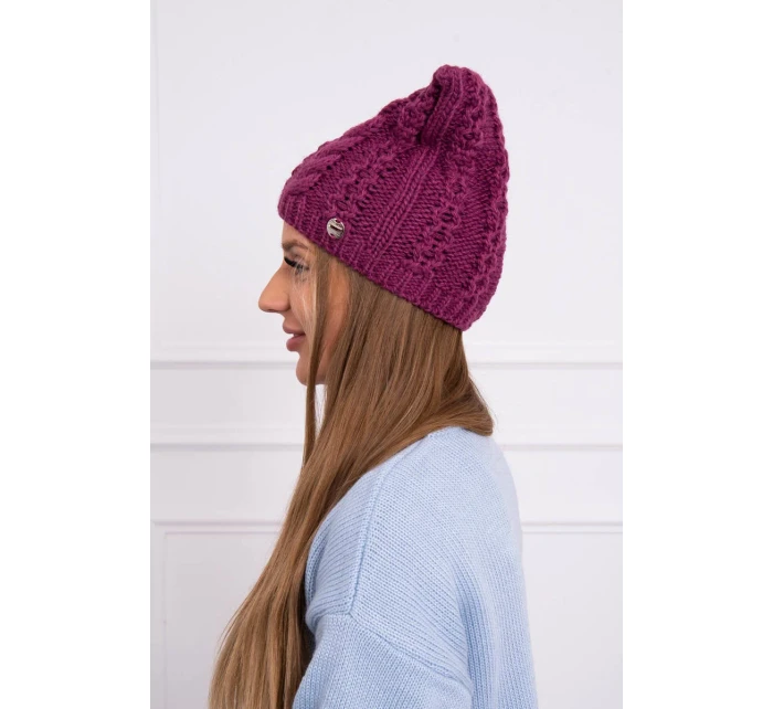 Rabbid fleecová čiapka K237 tmavo fialová
