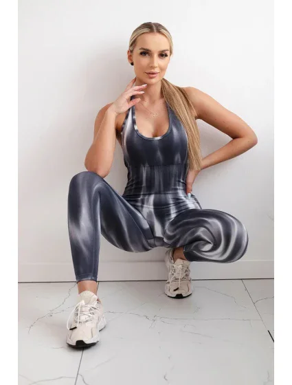 Fitness oblek s push up grafitom Fitness oblek s push up grafitom