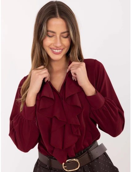 Koszula MI KS model 21480311 bordowy - FPrice